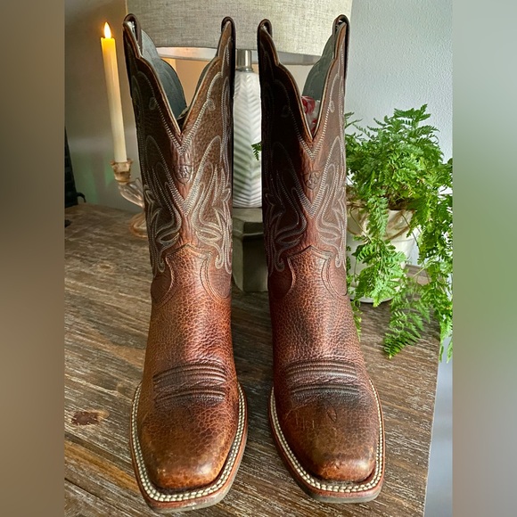 Ariat Women's Legend Leather Western Cowboy Boots - Size 9B - Picture 6 of 11